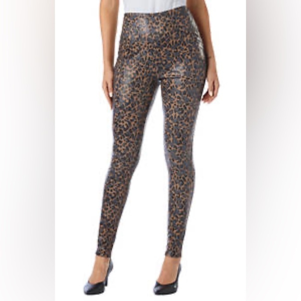 K. Jordan - NEW - Womens Animal Printed Faux Leather Leggings